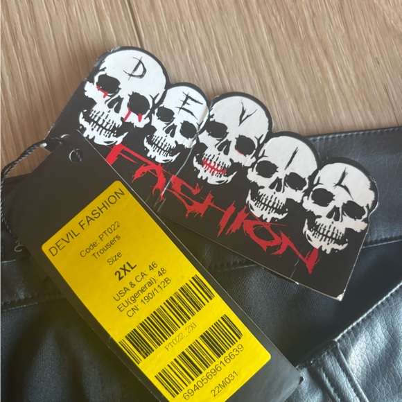 Devilish Fashion Black “Leather” Pants - Picture 5 of 10